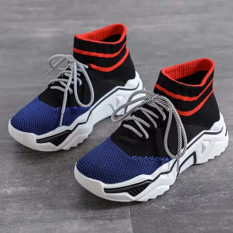 

High Top Women Sneakers Chunky Trainers Women Platform Dad Shoes 2019 Fashion Breathable Sneakers Brand Women Shoes