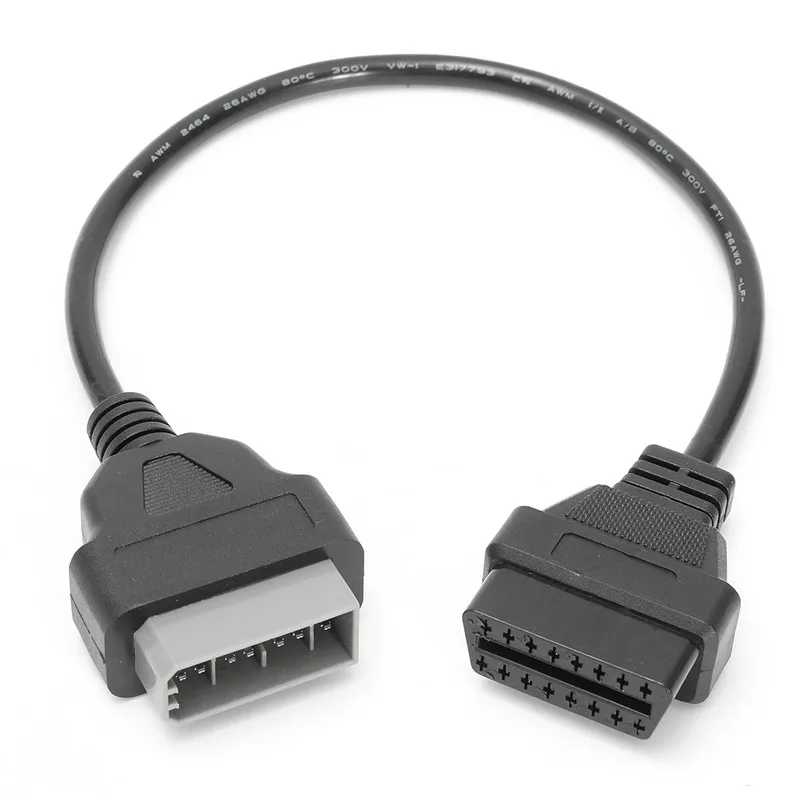 Черный 14 Pin OBD1 к 16 OBD2 кабель переходник для Nissan/Infiniti|adapter nissan|infinity nissanobd1 to obd2 adapter |