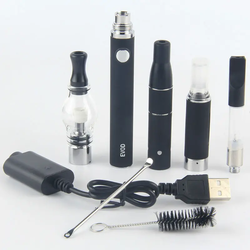 EVOD Electronic cigarette 4 In 1 evod Batery with 4 Atomizers for oil Wax Dry Herb Vaporizer Pen vapor e cigarette evod mt3 Kit EVOD Electronic cigarette 4 In 1 evod Batery with 4 Atomizers for oil Wax Dry Herb Vaporizer Pen vapor e cigarette evod mt3 Kit