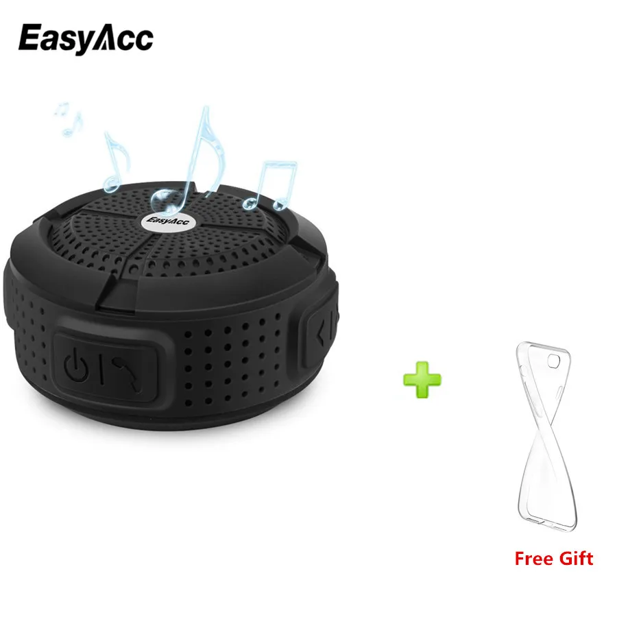 

Wireless Bluetooth 3.0 Speaker with 5W Driver /Suction Cup/Waterproof Case /Carabiner Clip Portable For iPhone Free gift