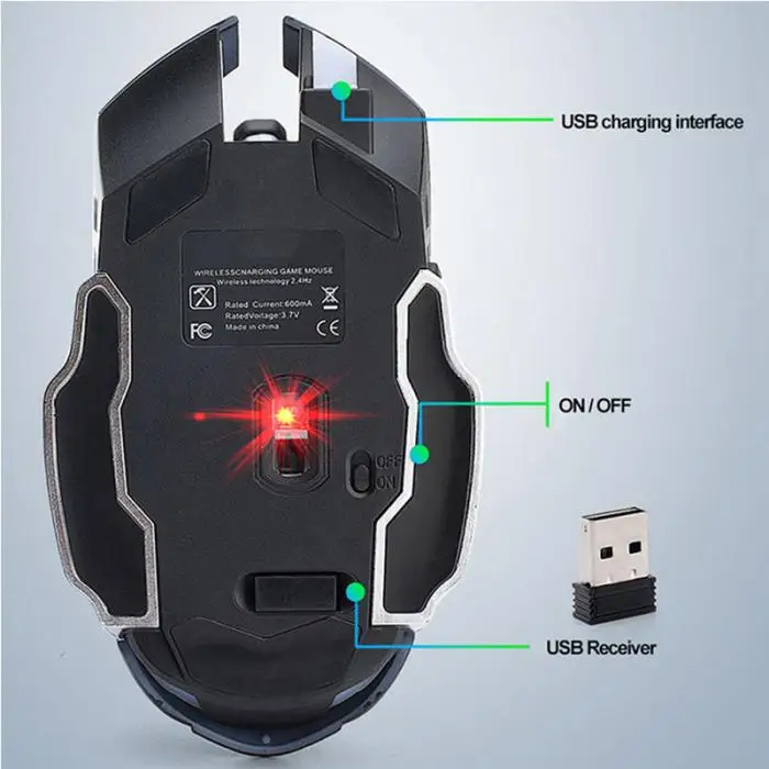 2,4G беспроводная мышь с usb-приемником 3 регулируемые dpi Оптические Мыши для ПК ноутбука компьютера XR649
