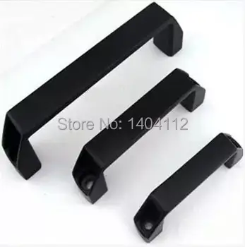 

T Slot Plastic Door Handle for Aluminum Profile L=180mm Black Color