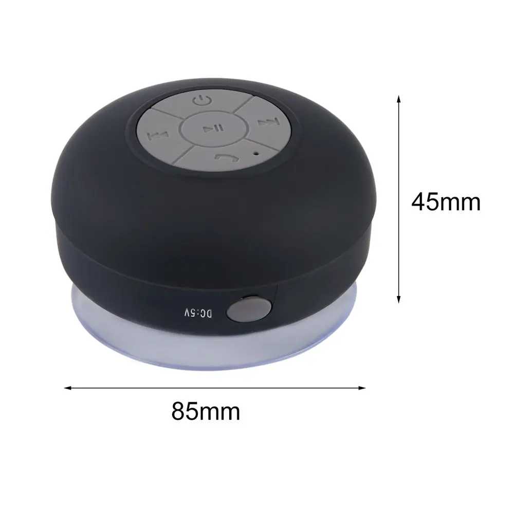 Портативный водонепроницаемый Bluetooth динамик беспроводной автомобильный Громкая связь прием вызова Музыка всасывания микрофон мини громкий динамик коробка
