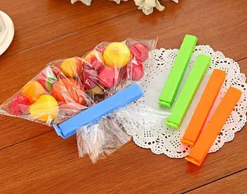 

1000 pcs/Lot free shipping Colored Plastic Bag clip Plus size Sealer up for food flavoring trash pack Kitchen accessories SN1274