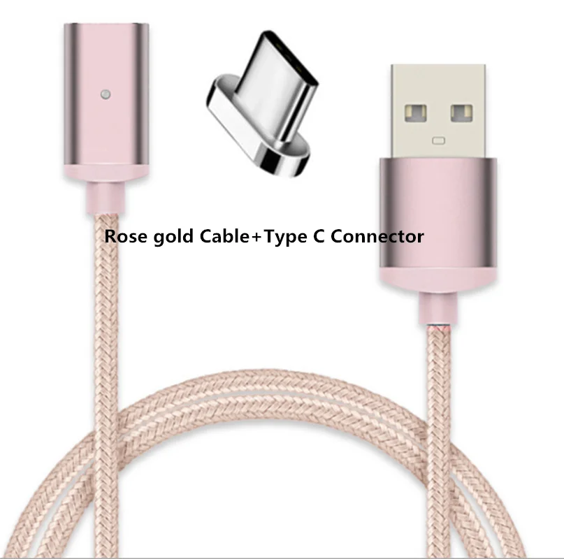 Магнитный кабель USB для быстрой зарядки, магнитный кабель usb type C для зарядки и передачи данных, кабель Micro USB для мобильного телефона, usb-шнур - Цвет: USB C Cable