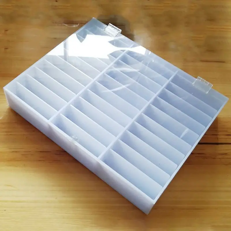 

Fake Nail Tips Storage Box 30 Compartments Nails Art Decoration Container False Nail Display Case Nail Art Supplies