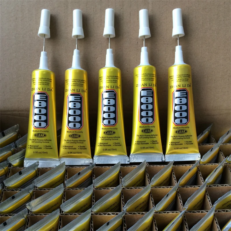 E8000 110ML/50ML/15ML Rhinestone Glue Adhesive For Jewelry Nails Phone LCD Bumper Frame E-8000 DIY Tool