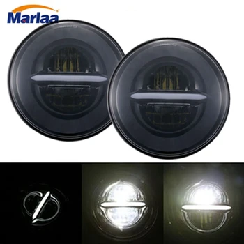 

For Lada Niva 4x4 Suzuki Samurai 7" LED DRL H4 Halo Headlights For VAZ 2101 7Inch LED Headlamps with Halo Ring Amber Turn Signal
