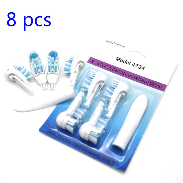 8PCS Replacement Electric Toothbrush Heads 4734 fit for Oral B Multi