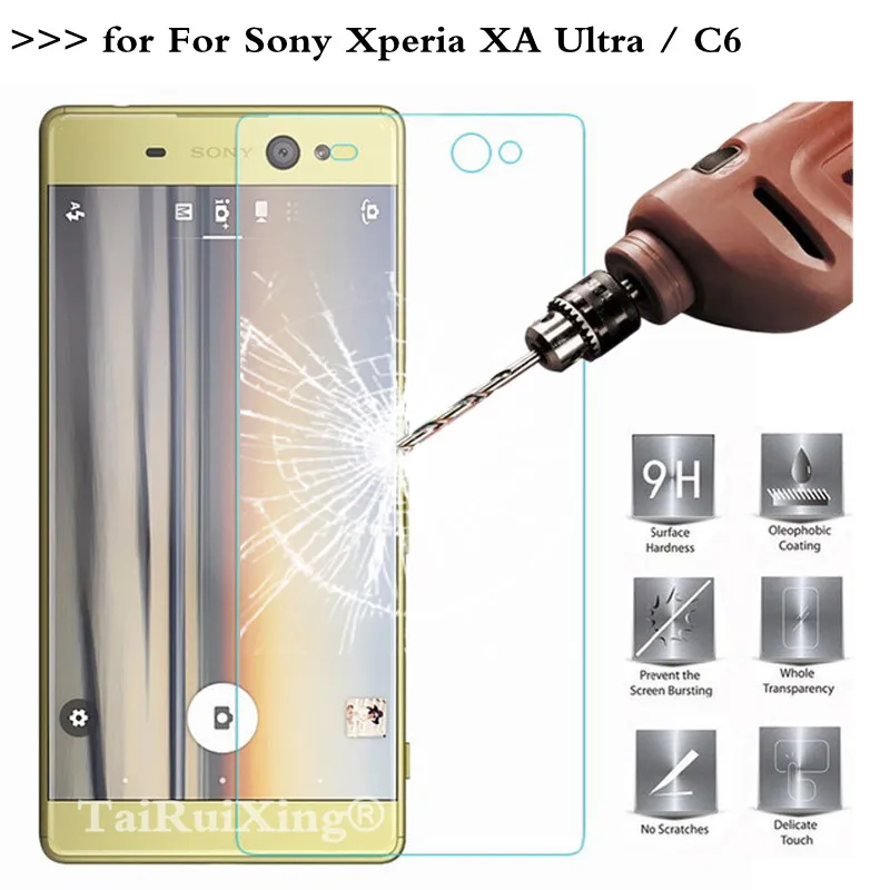 Для Sony Xperia XA Ultra Dual F3212 F3216 F3211 F3215 F3213 C6 Funda 0 26 мм 9H 2.5D защита для экрана из