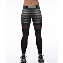 Женские гибкие градиентные полосатые обтягивающие штаны с принтом для тренировок в тренажерном зале для йоги бега занятий спортом леггинсы для фитнеса дропшиппинг