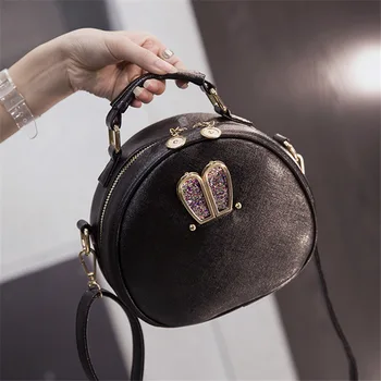 

022719 new hot women handbag lady small circular messenger bag
