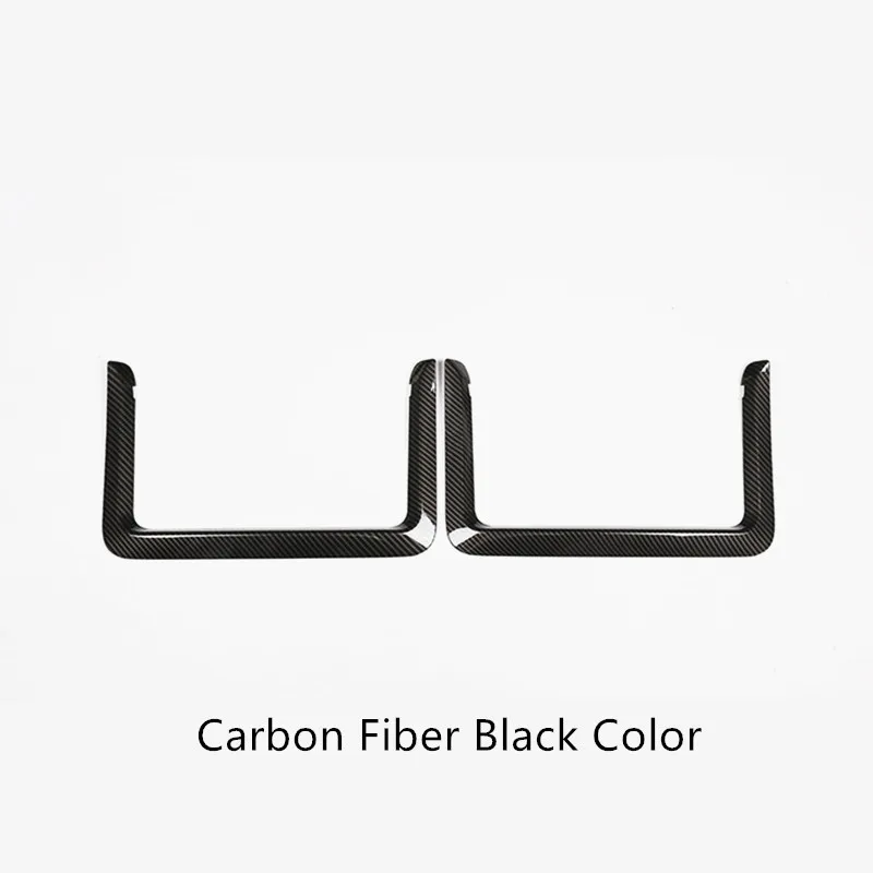 Углеродное волокно Цвет спинки сиденья рамка украшения накладка 2 шт. пульт дистанционного управления для BMW 1/3/4 серии 3GT F20 F30 F32 F34 салона изменение