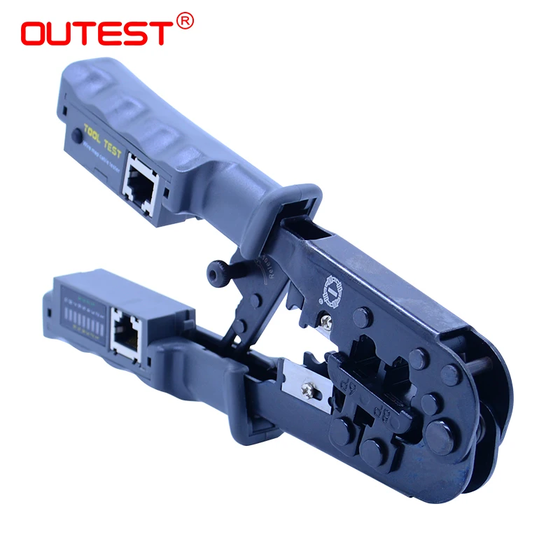Buy 2 in 1 RJ45 Network LAN Cable Crimper Pliers Cutting Tool Cable Tester Cable Pliers 6P 8P Wire Cutter Tool Test Crimping Pliers