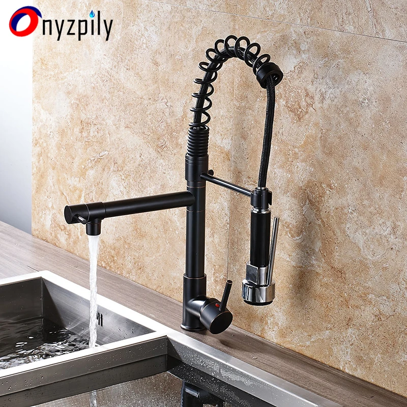 Kitchen Faucets Oil Rubbed Bronze Sink Faucets Pull Down Pull Out Faucet 360 Degree Rotation Faucet Kitchen Taps Kitchen Faucets Oil Rubbed Bronze Sink Faucets Pull Down Pull Out Faucet 360 Degree Rotation Faucet Kitchen Taps