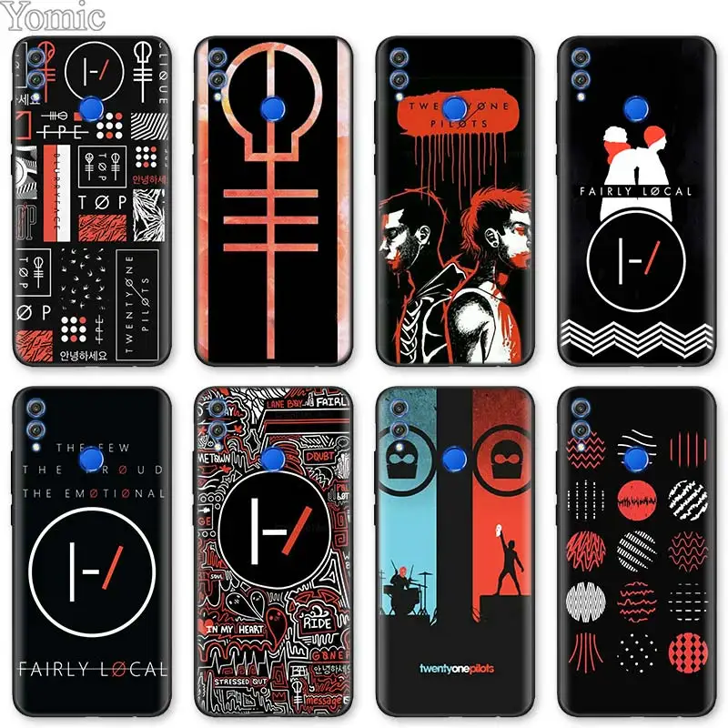 

Twenty One Pilots 21 Pilots Black Soft Case for Huawei Honor 8X 8C 8A 7C 7A Pro 9 10 Lite Y6 Y7 Prime Y9 2019 Play Case Cover