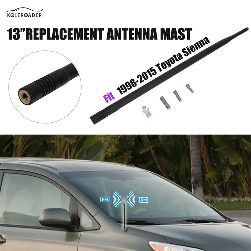 KOLEROADER Car Roof Amplifier Antennas AM FM Radio Antenna Mast For