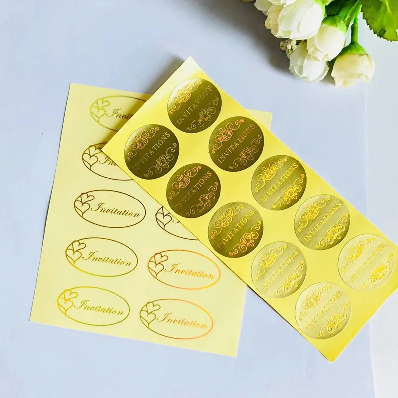 

50pcs Birthday Party Decorations DIY Transparent Invitation Sticker Wedding Decoration Adult Baby Shower Event Party Supplies