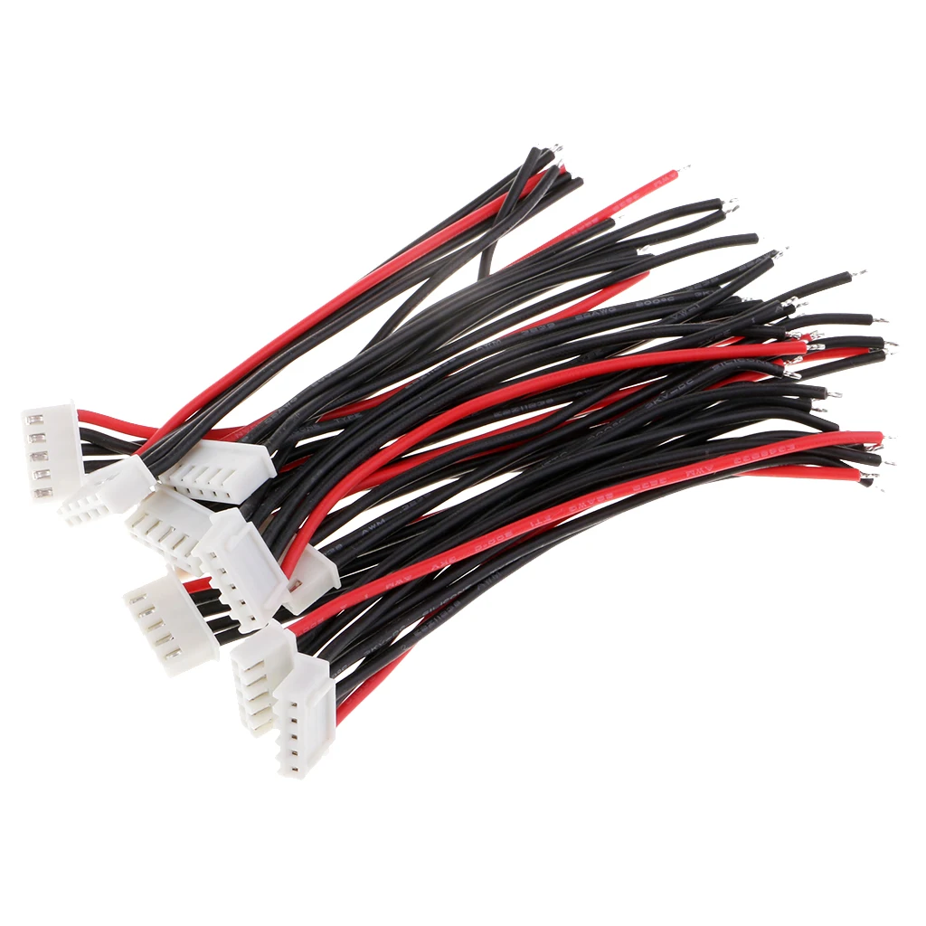 20pcs Silicone JST-XH Cable Wire 10cm for 3s 4s LiPo Battery Balance Charger