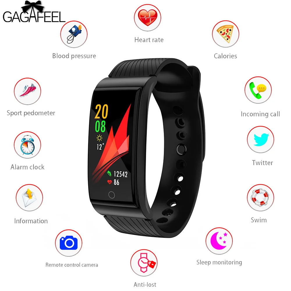 

GAGAFEEL F4 Smart wristband Heart Rate Tracker Blood Pressure Oxygen Fitness bracelet IP68 Waterproof Smart watch