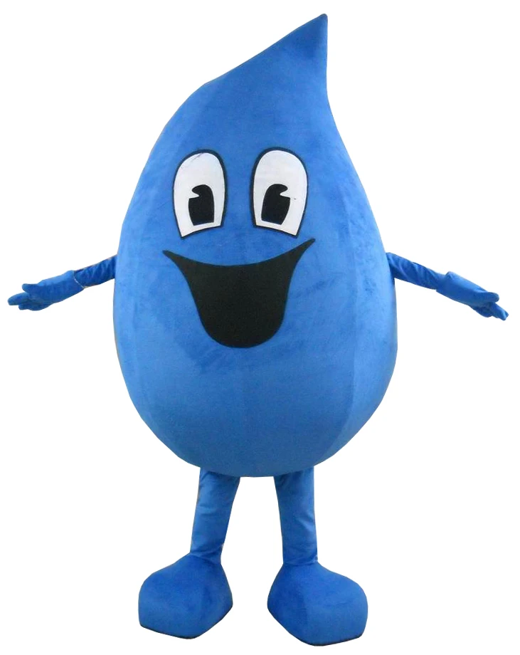 Adult Water Drop Mascot Costume Free Shipping for Halloween party
