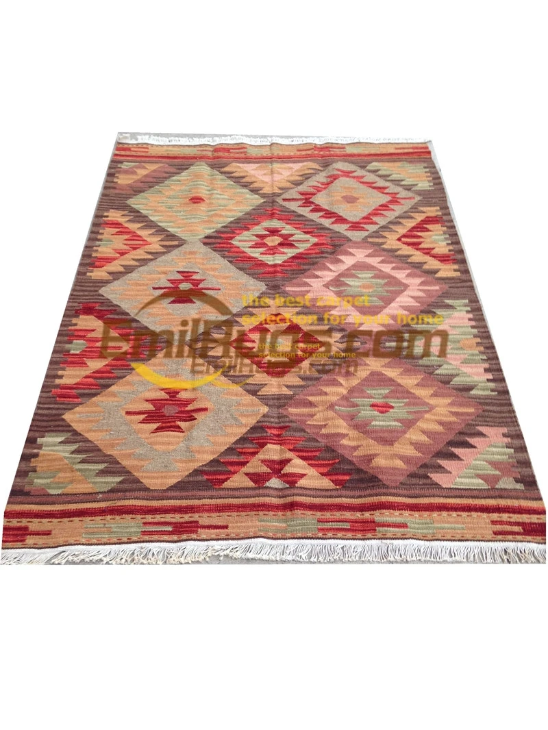 

handmade wool kilim rugs living room rug bedroon bedside blanket corridor Mediterranean style FC03V1gc131yg4