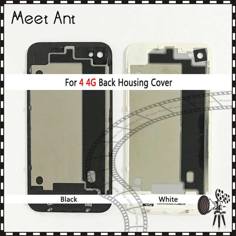 

10Pcs/lot High quality For iphone 4 4G or 4S Back Housing cover Battery Cover Rear Door Chassis