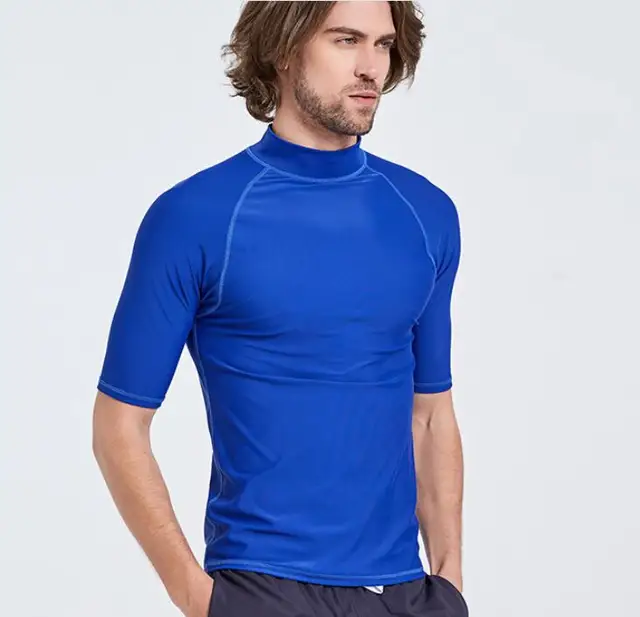 Buy Men Lycra Solid Color Rash guard Rashguard Diving