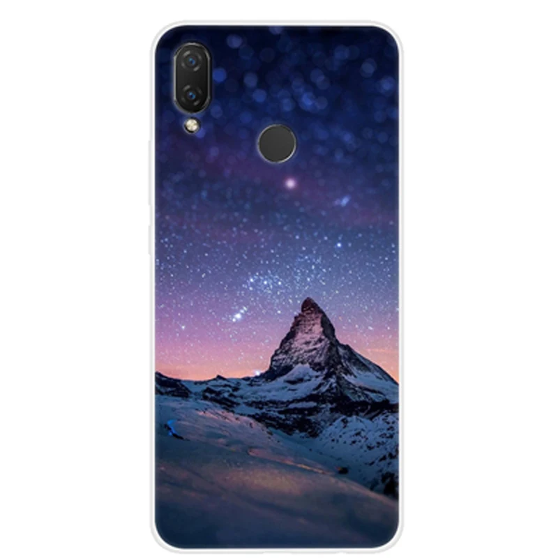 Чехол для Huawei Nova 3E силиконовая Мягкая задняя крышка 3 E чехлы телефонов со