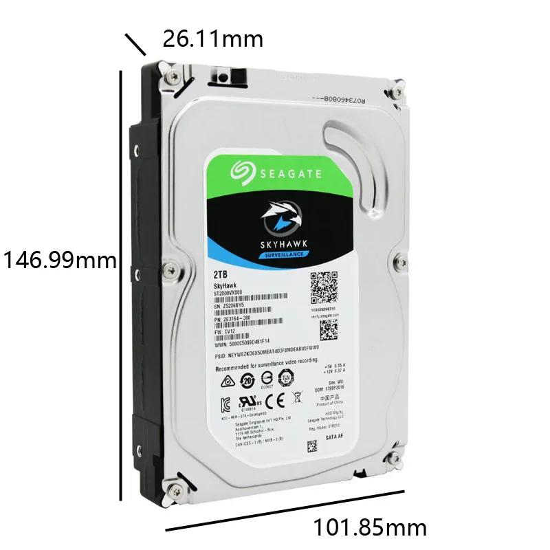 DISQUE DUR INTERNE 3.5 SEAGATE SKYHAWK SURVEILLANCE 10 TO