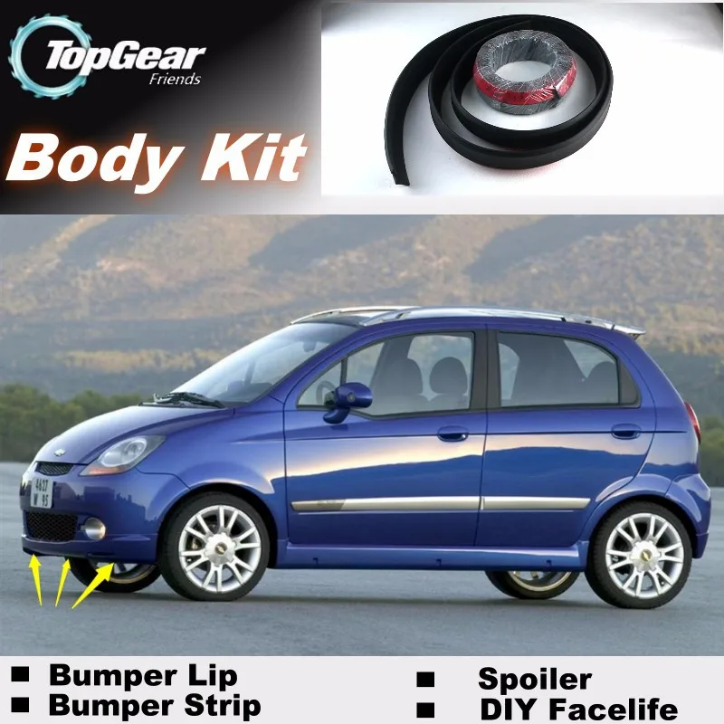 Для Chevrolet эксклюзивный бампер губы/Top gear магазин спойлер для автомобиля Тюнинг/TOP gear обвес комплект+ полоса
