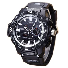 Для мужчин спортивные цифровые часы светодиодный Военная Униформа студенческие часы для мальчиков и девочек Многофункциональный Наручные часы