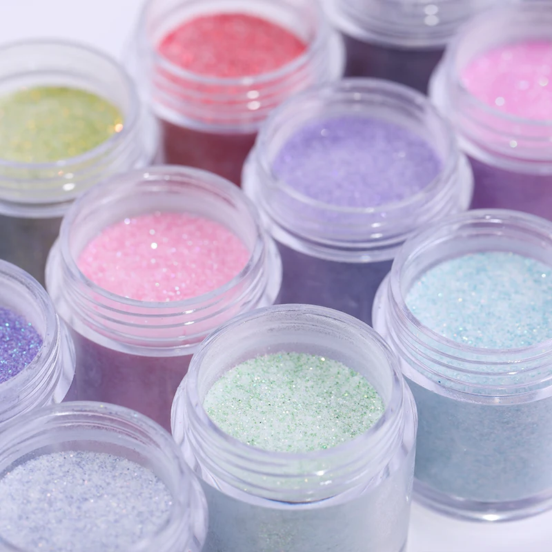 نيكول مذكرات 4 قطعة/المجموعة Dip مسمار مسحوق بريق الفرنسية مسمار البولندية الثلاثية الأبعاد مانيكير الجافة الكروم مسحوق صباغة ل رسومات أظافر