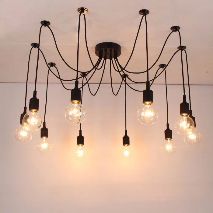 Aliexpress Free Shipping Silicone Colorful Pendant Aliexpress Free Shipping Silicone Colorful Pendant Lights Diy Multi Color E27 Bulb Holder Lamps 10 Arms Fabric Cable Pendants From Reliable