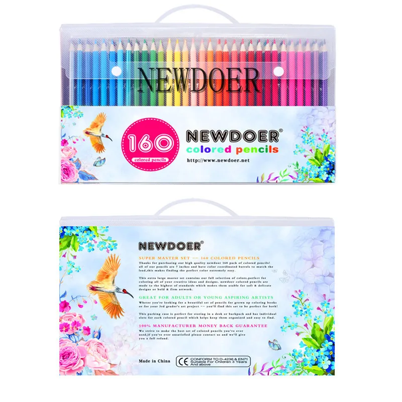 NEWDOER 160 различных цветных карандашей Lapis De Cor профессионалы художника Живопись