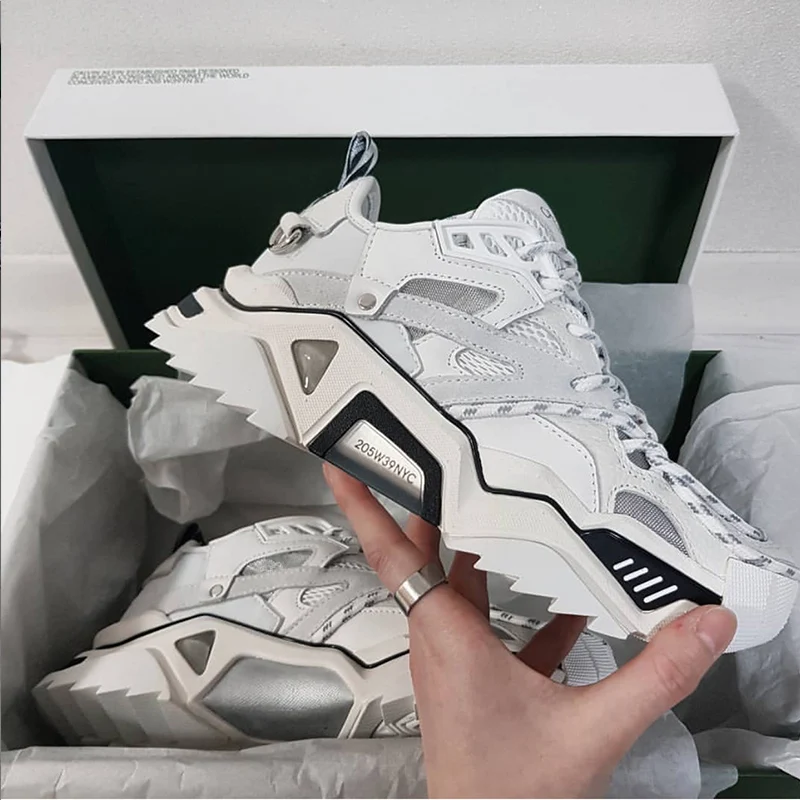 

2019 Summer Ins Hot Dad Shoes Women Sneakers Platform Ladies Sport Round Toe White Flats Sneakers