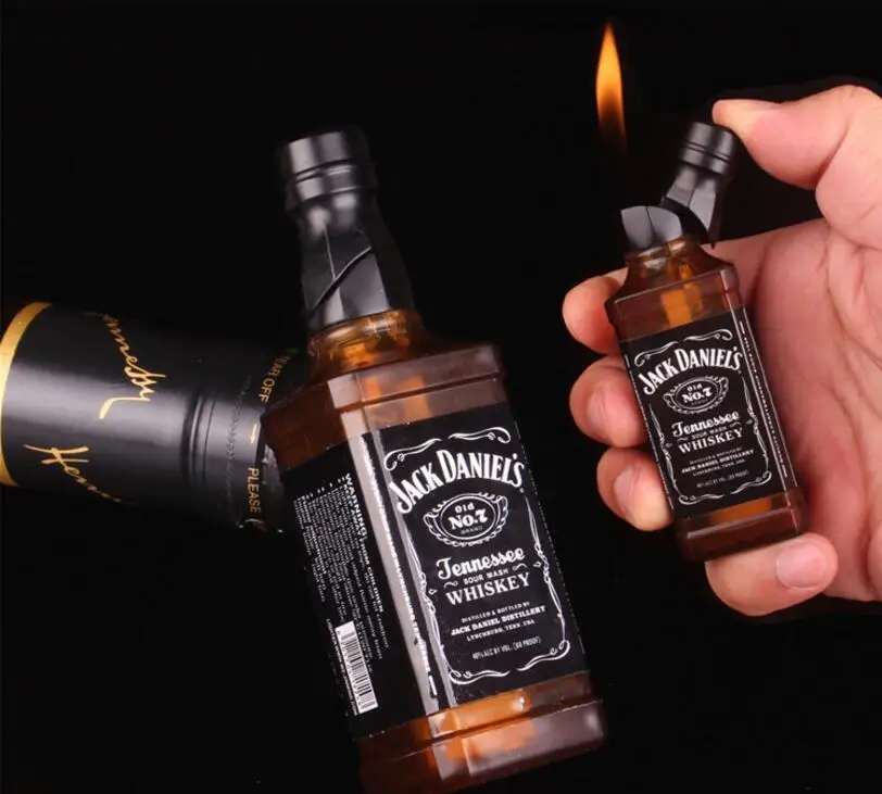 New Wine Bottle Car Ornament Accessories Cigarette Lighter Cigar Car
Decoration Creative Fun Shape For Smoking