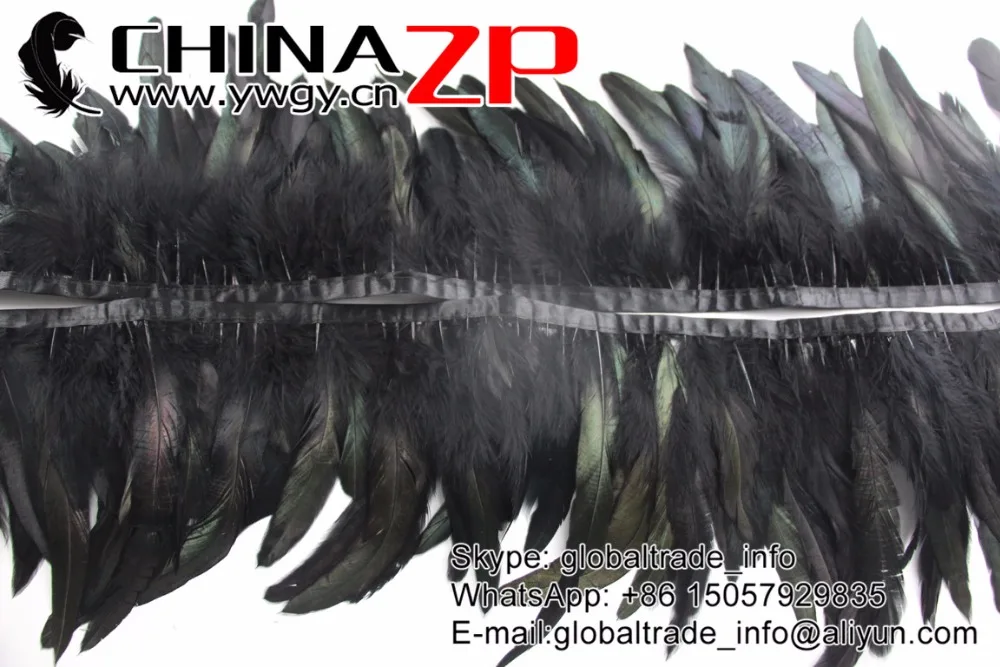 1 Directly Dyed Rooster Half Bronze Schlappen Feather Trim (1)