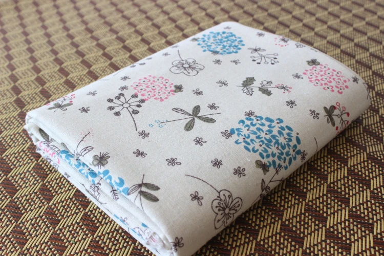 Dew kapok Фиолетовый Одуванчик Льняные ткани скатерти ткань Подушка DIY сумка льняная