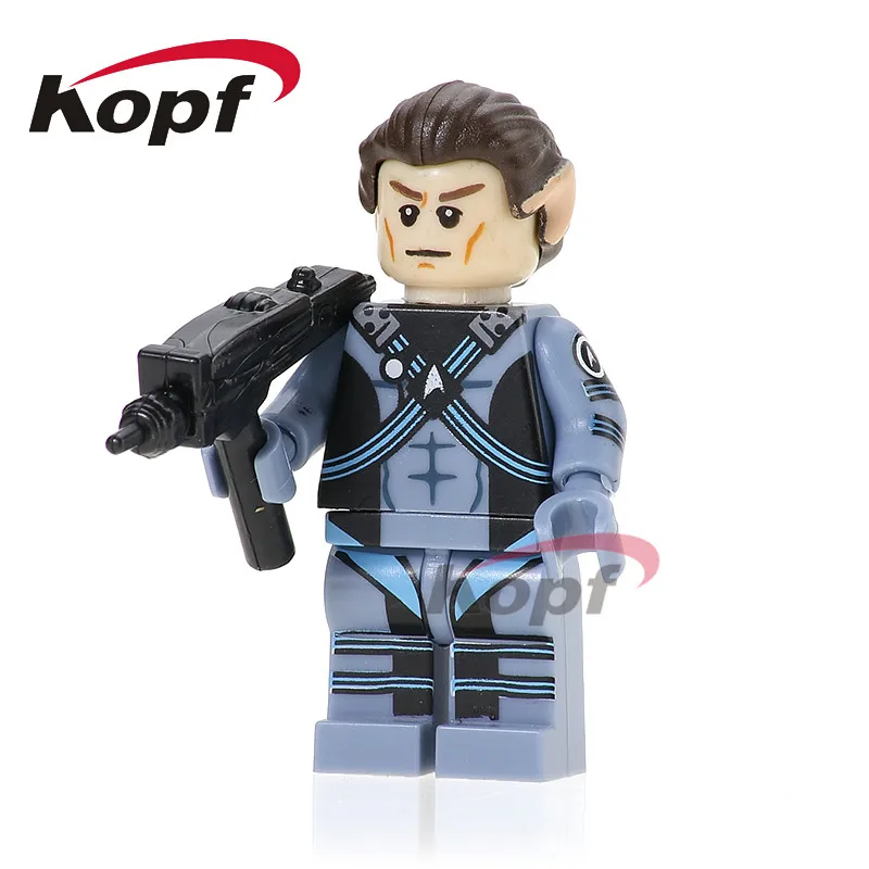 

Single Sale Figures Uhura Enterprise Spock Turbine Helmsman Super Heroes Building Blocks Collection Toys for children PG957