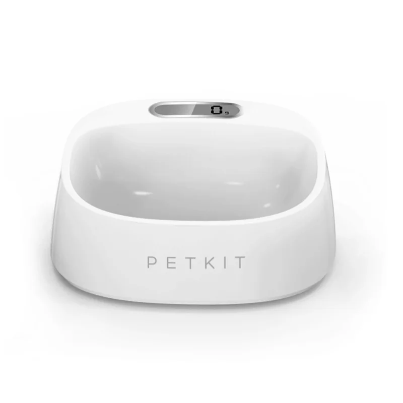 Xiaomi PETKIT Pet Smartbowl миска для собак цифровая подставка для лотков умная Взвешивание большой дозатор корма для собак поилки - Цвет: Белый