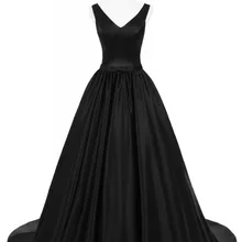 CloverBridal черное гладкое бальное платье Часовня Поезд календаио сексуальные ремни открытая спина глубокий v-образный вырез красный ковер вечерние платья