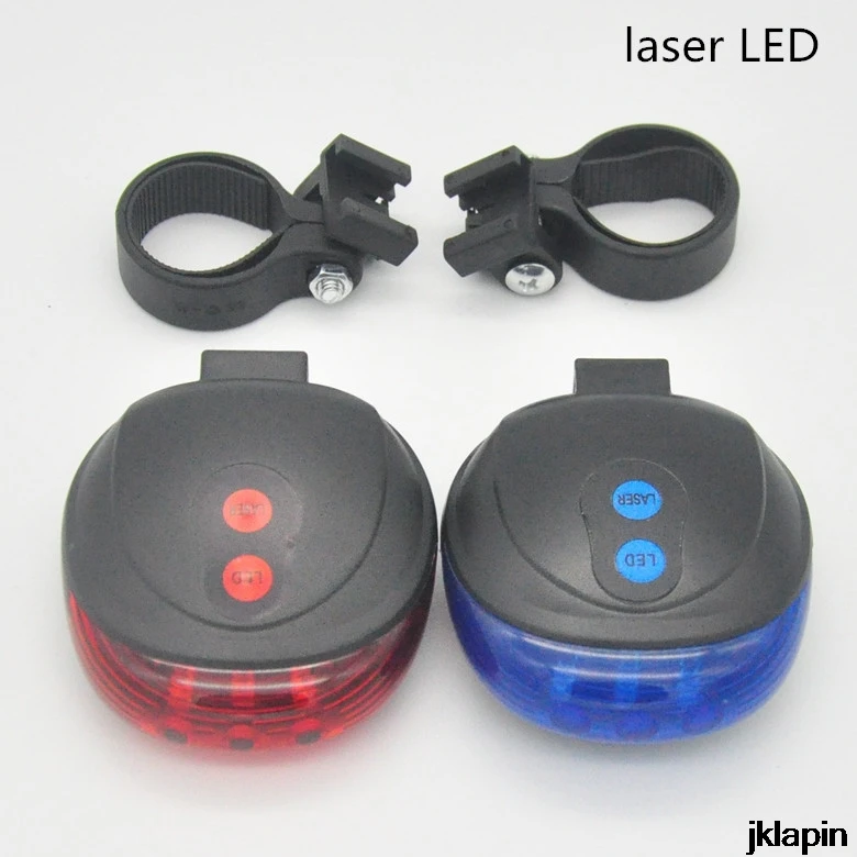

Bike Laser Tail Light (5LED+2Laser) Cycling Safety Bicycle Alam Rear Lamp Water Resistant 7 Modes Mountain Bike Light