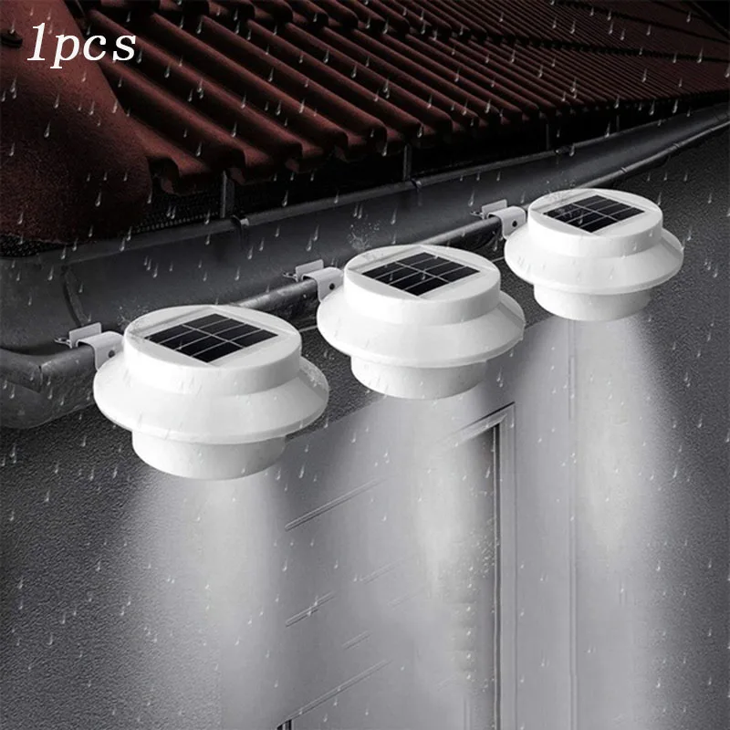 3LED Bulbs Wall Lamp Led Solar Light Outdoor Garden Porch Lights Farm Waterproof Sink Pathway Lamps For Driveways Fence Home