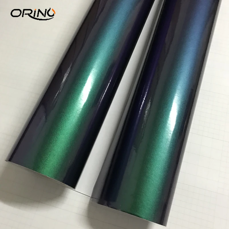 Glossy pearl metallic chameleon vinyl film wrap-3