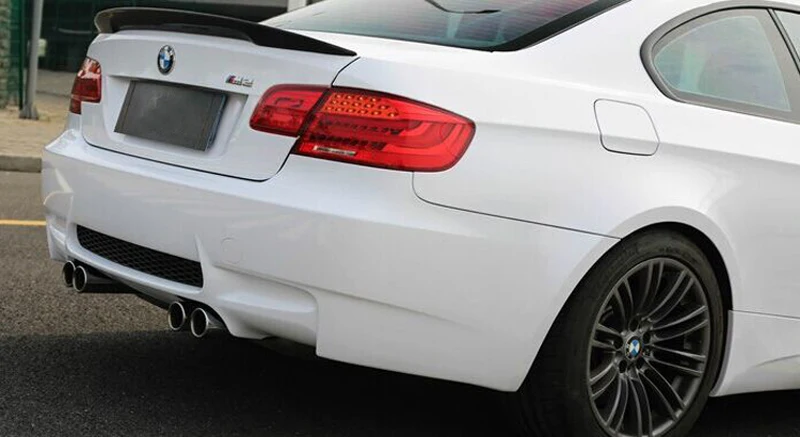 Подходит для BMW E92 3 серии спойлер 2005-2012 2 двери E92 M3 производительность стиль черный карбоновое волокно задний спойлер