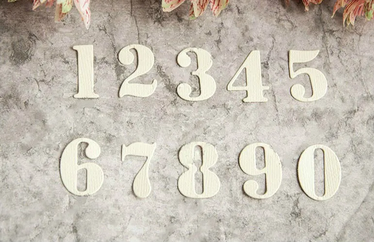 Metal Numbers Cutting Dies Stencils for DIY Scrapbooking/photo album Decorative Embossing DIY Paper Cards