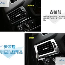 Lapetus спереди кондиционирования воздуха кондиционер выходное отверстие Накладка аксессуары для интерьера, пригодный для BMW X4 /X3 из АБС-пластика