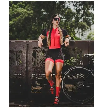 Pro Team триатлонный костюм женский короткий рукав Велоспорт шерстяной облегающий костюм комбинезон Велосипедное трико Ropa ciclismo набор гель