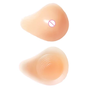 

1Pair MC6-MC9 Breast Form Silicone Pad Light weight Spiral Postoperative Fake breasts Armpit Breathable Chest Pad